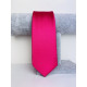 Pánska tmavá ružová saténová úzka kravata