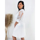 Exkluzívne biele spoločenské šaty pre moletky s kamienkami