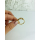 Dámsky zlatý nastaviteľný prsteň 3