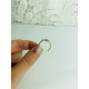 Dámsky zlatý nastaviteľný prsteň 9