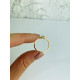 Dámsky zlatý nastaviteľný prsteň 19