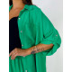 Dámsky košeľovo nohavicový komplet Stella - zelený