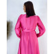 Dámske dlhé spoločenské šaty s dlhým rukávom Vanes - baby pink