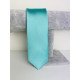 Pánska zeleno-tyrkysová saténová úzka kravata