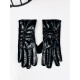 Dámske čierne metalické rukavice SELA