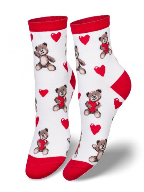 Dámske štýlové ponožky s motívom medvedíka BEAR