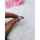Dámsky strieborný prsteň s ružovým kryštálom 4