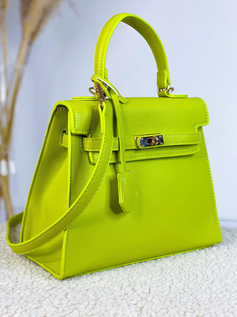 Dámska kufríková kabelka s remienkom - zelená