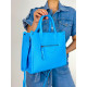 Dámska modrá kabelka s remienkom MIA