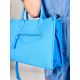 Dámska modrá kabelka s remienkom MIA